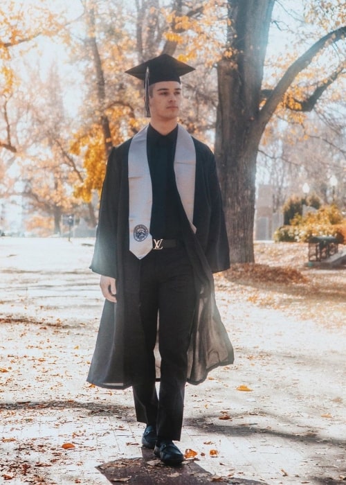 Somer Hollingsworth as seen in a picture that was taken on the day of his graduation in Reno, Nevada in December 2019