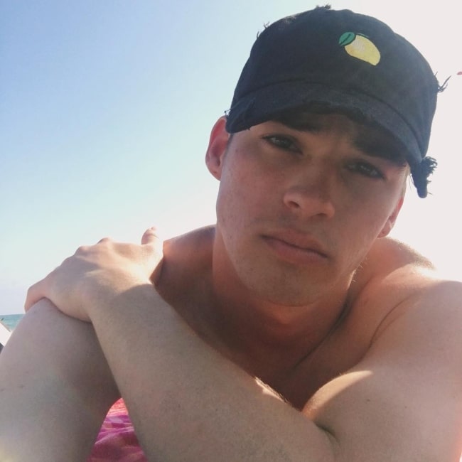 Somer Hollingsworth as seen in a selfie that was taken at the Huntington Beach in August 2017