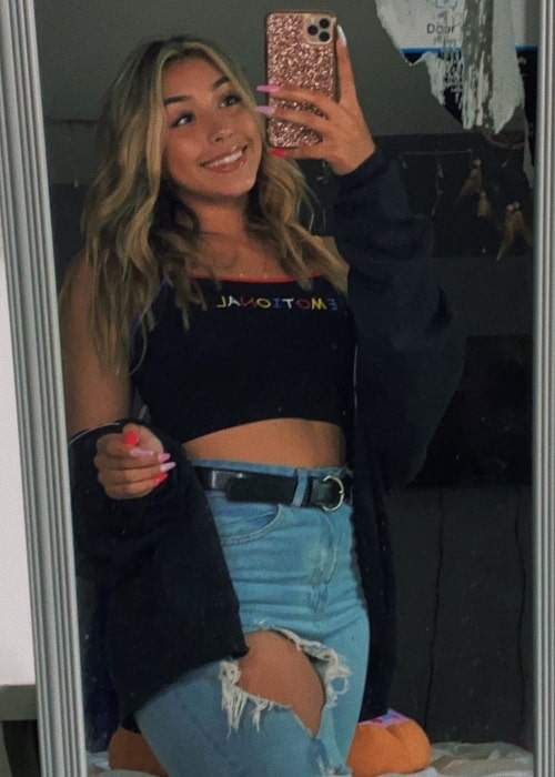 Susie Barroeta as seen in a selfie that was taken in June 2020