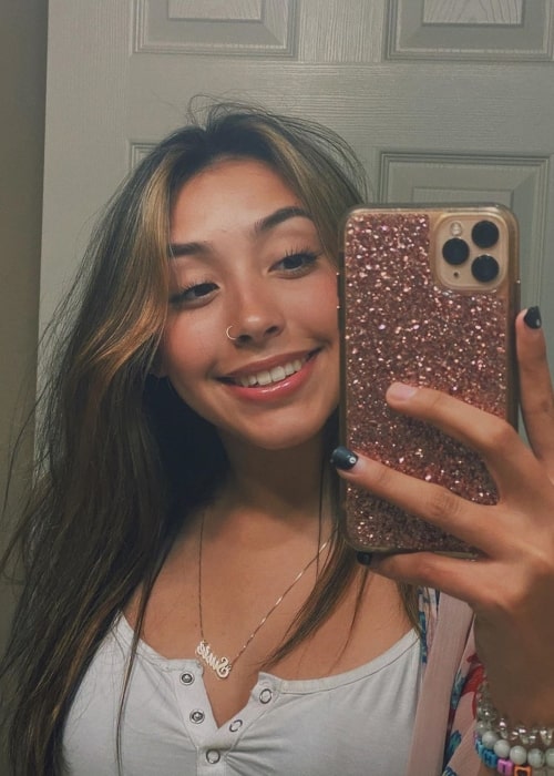 Susie Barroeta as seen in a selfie that was taken in May 2020