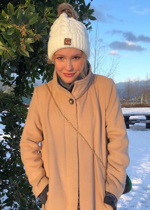 Talitha Bateman as seen while enjoying the snow in January 2020