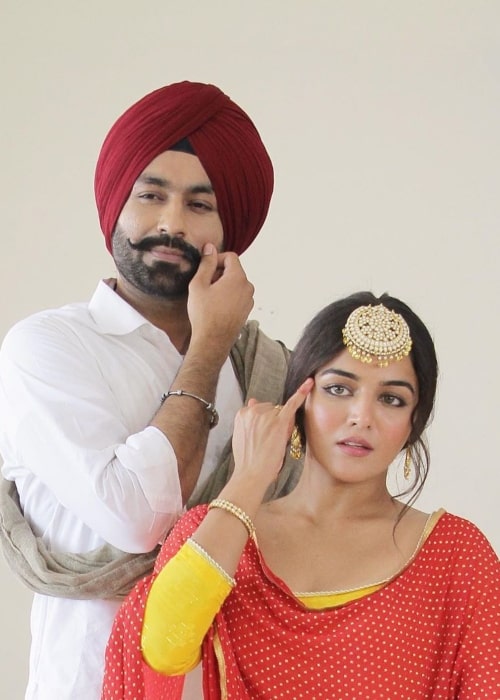 Tarsem Jassar as seen in a picture that was taken with fellow film actress Wamiqa Gabbi in August 2020