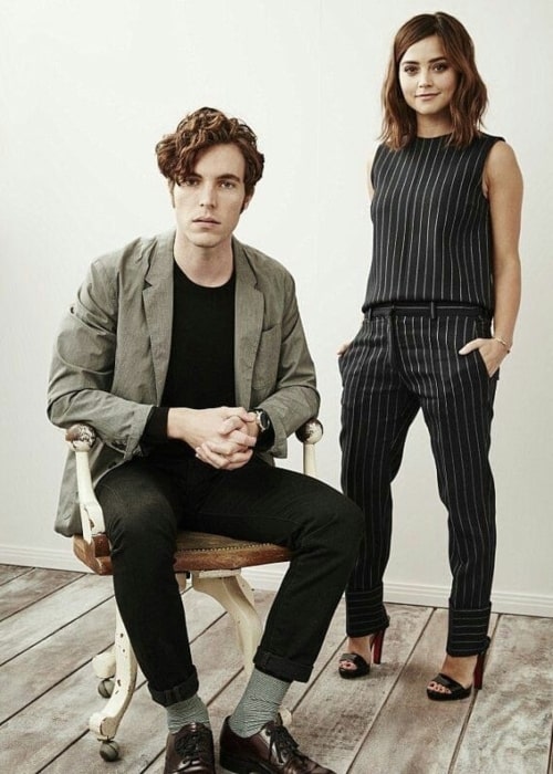 Tom Hughes and his beau actress Jenna Coleman in a picture that was taken in the past