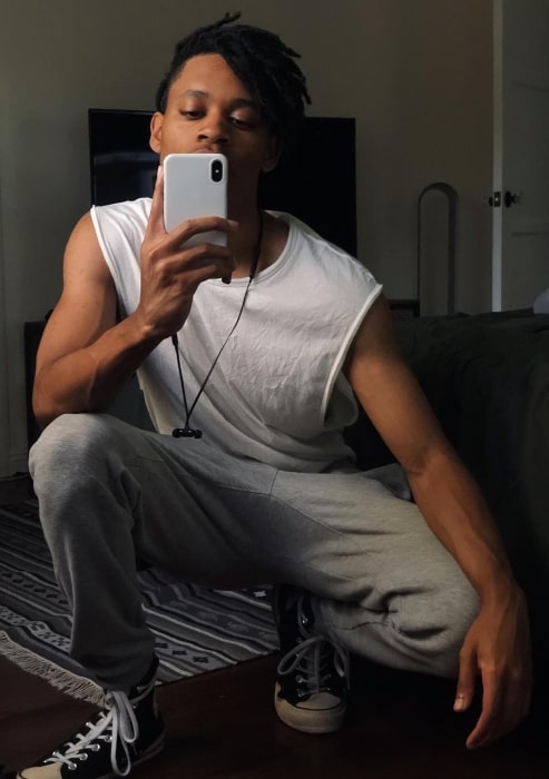 Tyrel Jackson Williams sharing his selfie in April 2019