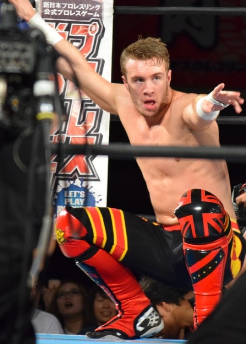 Will Ospreay as seen in a picture that was taken on May 29, 2016, at the Osaka Municipal Central Gymnasium