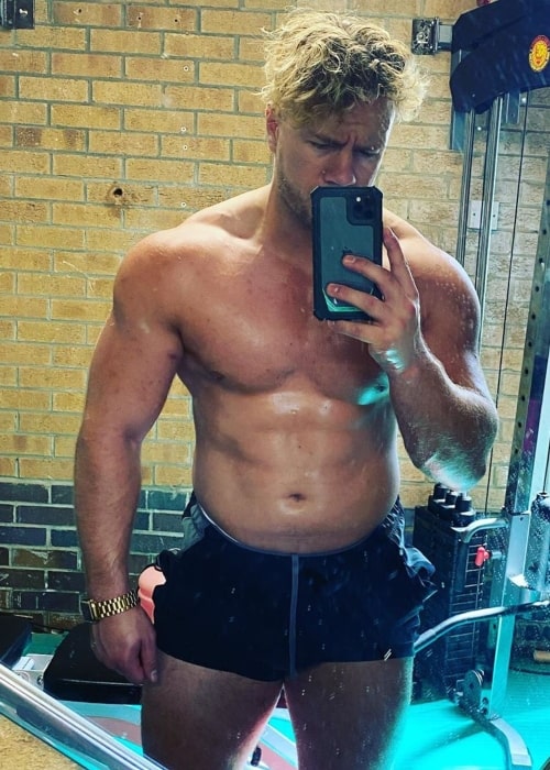 Will Ospreay as seen in a selfie that was taken in August 2020