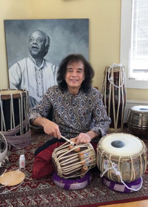 Zakir Hussain as seen in an Instagram Post in June 2020