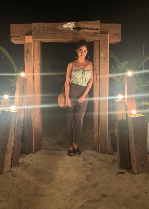 Aaditi Pohankar as seen while enjoying her time in Goa