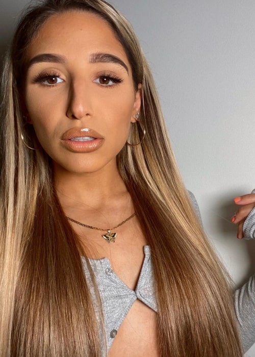 Abella Danger as seen in a selfie that was taken in July 2020