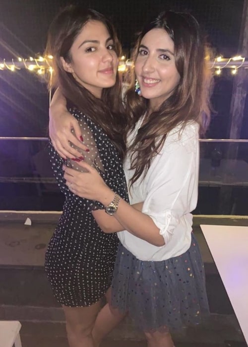 Actress Rhea Chakraborty and Simone Khambatta as seen in a picture that was taken in December 2019