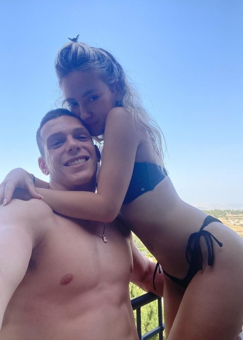 Adi Bity and her boyfriend Din Yacov Gemer as seen in a selfie that was taken in May 2020