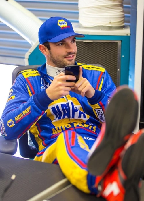 Alexander Rossi as seen in an Instagram Post in April 2018