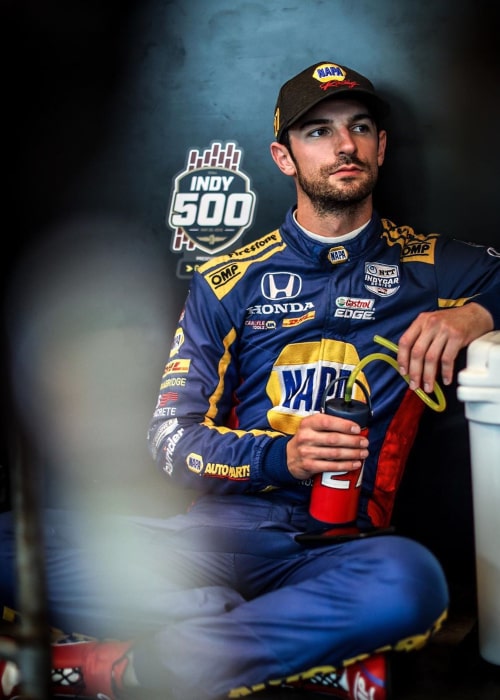 Alexander Rossi as seen in an Instagram Post in April 2020