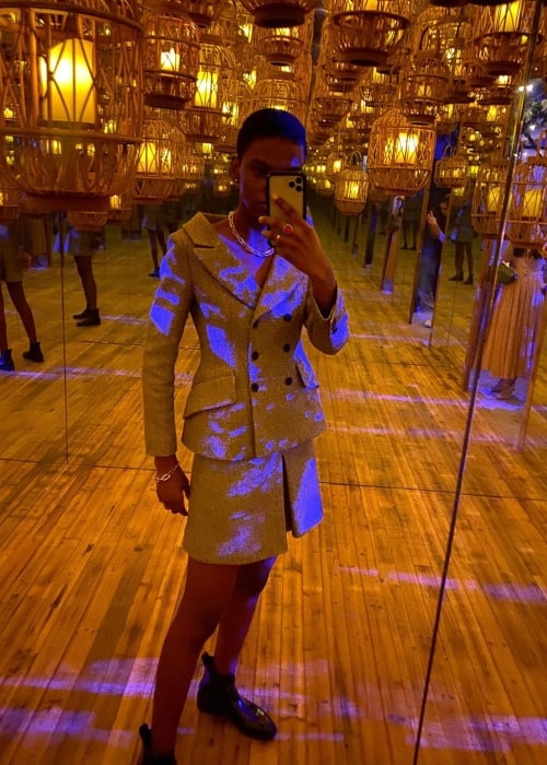 Ana Barbosa as seen in a selfie that was taken at the Shanghai Exhibition Centre in November 2019