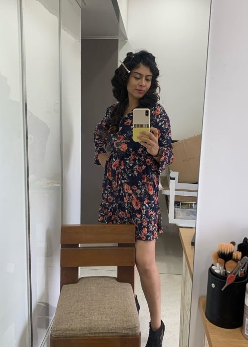 Anurita Jha as seen in a selfie that was taken in July 2020