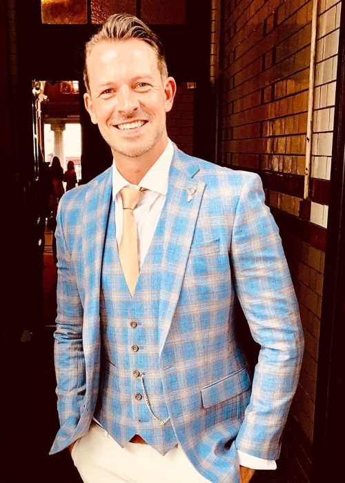 Ashley Taylor Dawson as seen while smiling for a picture in June 2019