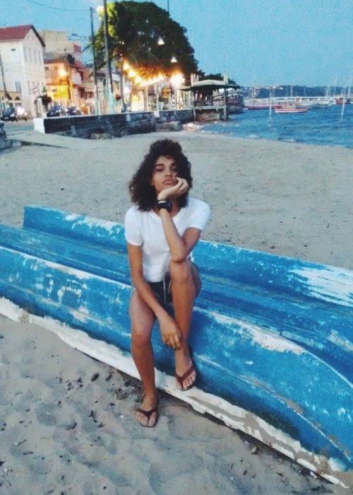 Barbara Valente as seen in a picture that was taken on the beach in January 2016