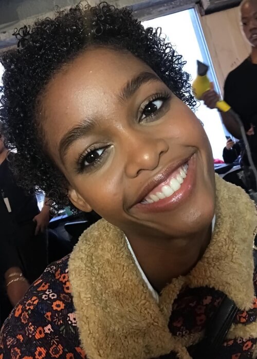 Blésnya Minher as seen in a selfie that was taken in February 2019