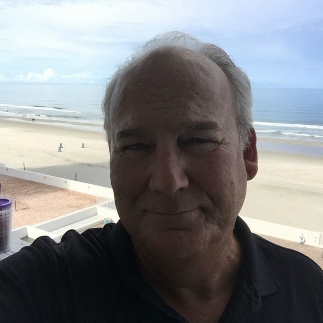 Brett Rice enjoying himself by the beach in September 2016