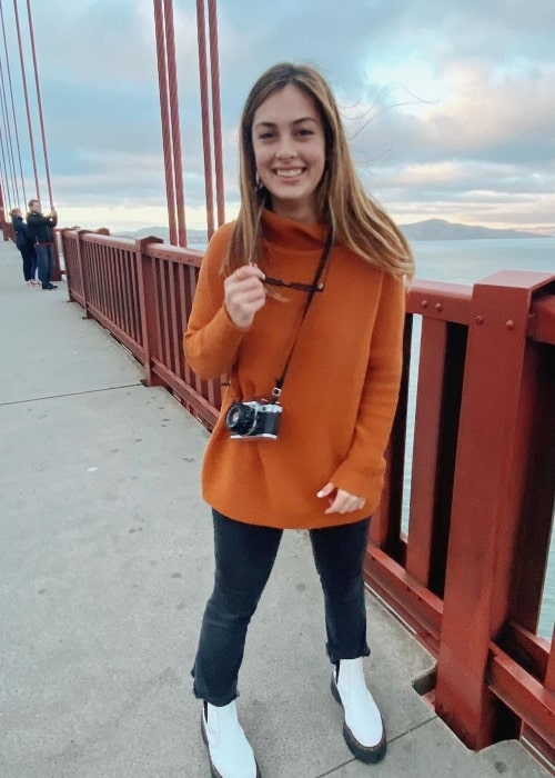 Cameron Dolan as seen in a picture that was taken at the Golden Gate Bridge in February 2020