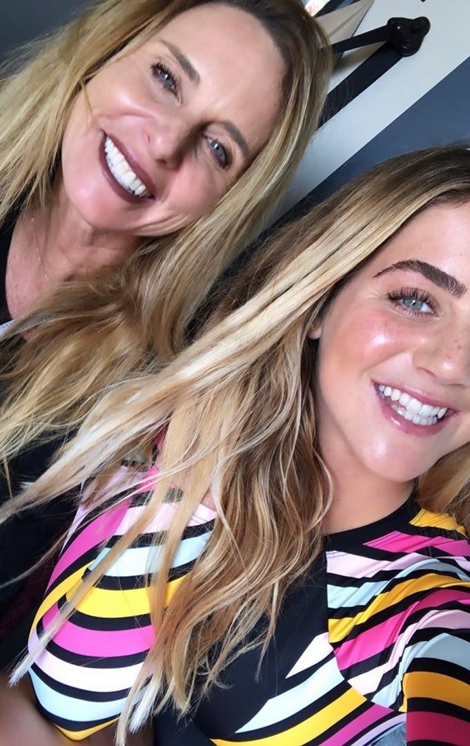 Caroline Marks as seen in a selfie that was taken with her mother in May 2020