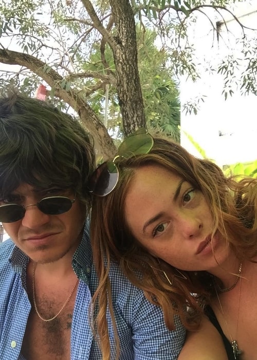 Frankie Cocozza and Bianca Cocozza in a selfie in Bali, Indonesia in July 2018