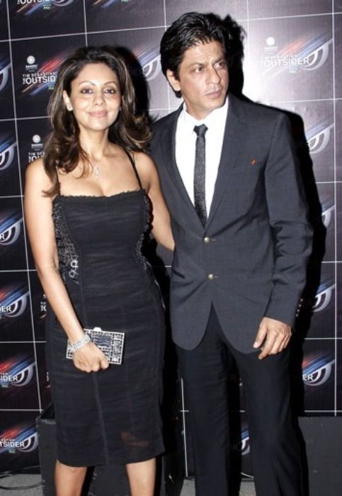 Gauri Khan Height Weight Age Spouse Children Facts   Gauri Khan As Seen With Her Husband Shahrukh Khan 