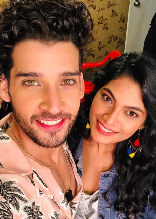 Gautam Vig as seen while smiling in a selfie alongside Lopamudra Raut in February 2020