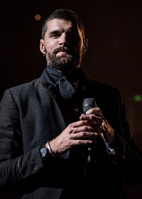 Joel Smallbone as seen while performing with 'King & Country' at the Honda Center in Anaheim, California in December 2016