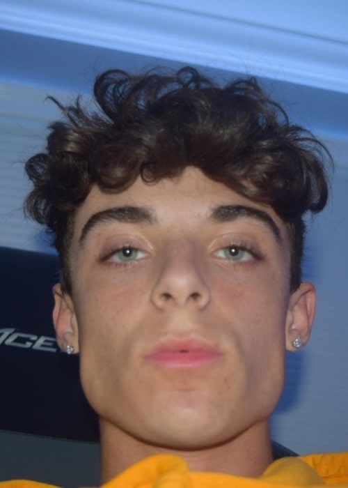 Jordan Licausi as seen in a closeup selfie that was taken in August 2020