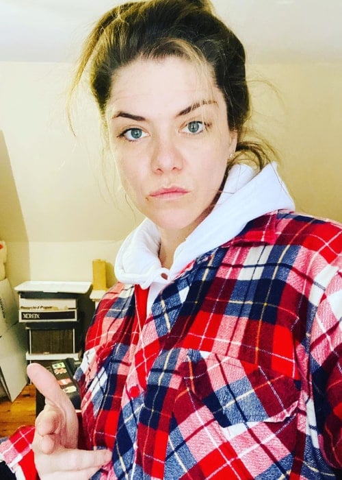 Kaniehtiio Horn in an Instagram selfie from March 2020
