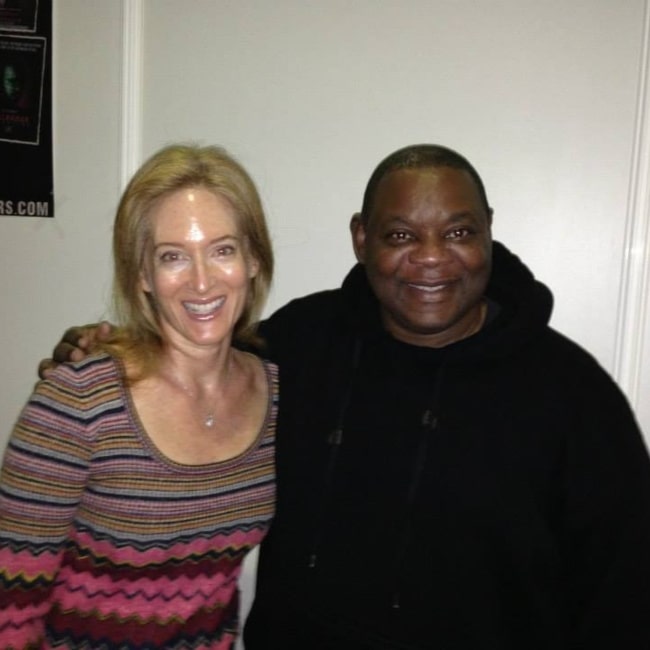 Kim Myers and actor Ken Sagoes in a picture that was taken in Essen, Germany in November 2013