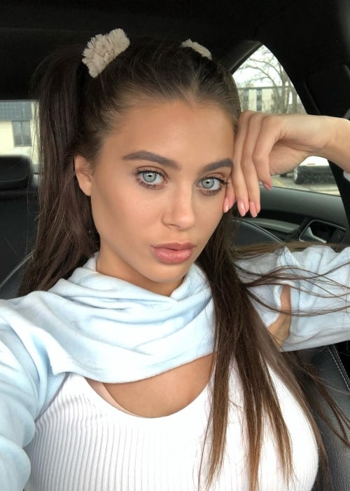 Lana Rhoades as seen in a selfie that was taken in March 2019