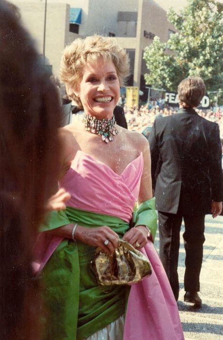 Mary Tyler Moore as seen on the red carpet at the 1988 Emmy Awards