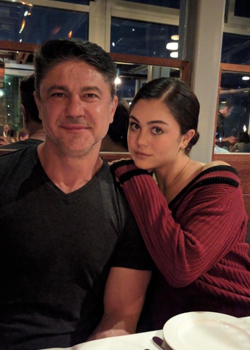 Mika Abdalla as seen in a picture that was taken at restaurant with her father in April 2020