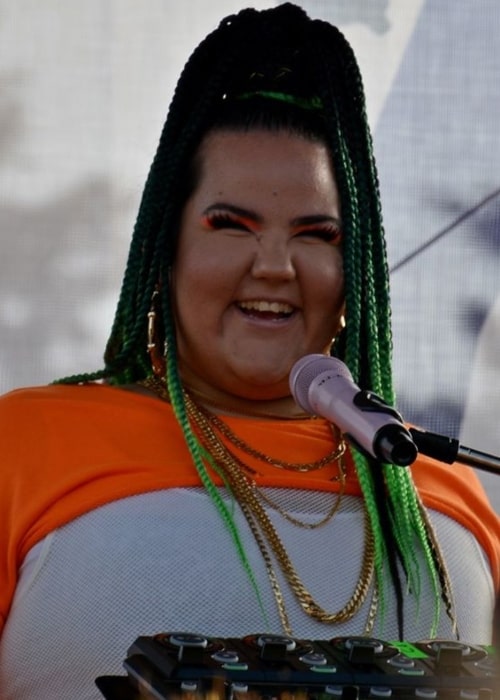 Netta Barzilai as seen in a picture that was taken during a performance at the Sofia Pride 2019