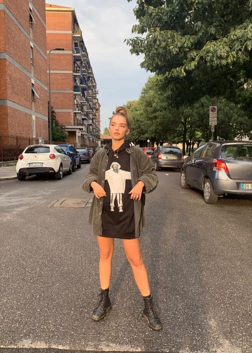 Olivia-Mai Barrett as seen in a picture that was taken in August 2019