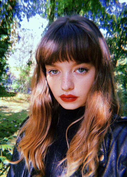 Olivia-Mai Barrett as seen in a selfie that was taken in October 2019