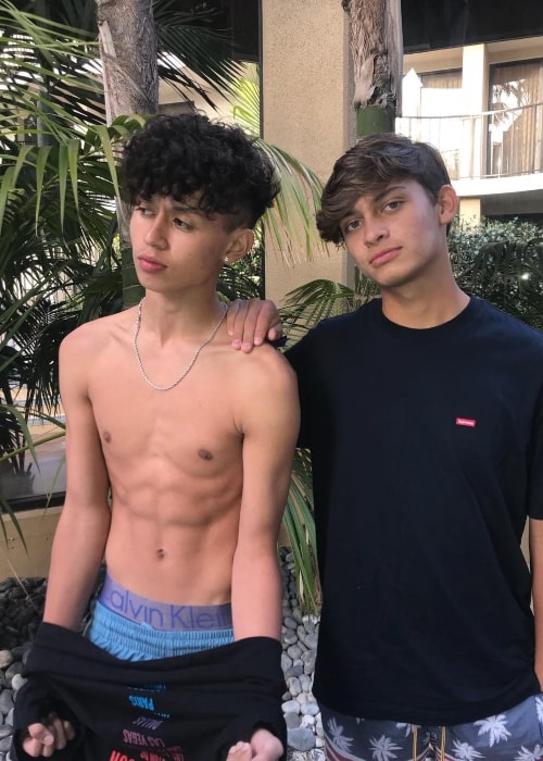 Social media sensation Brandon Westenberg and Luigi Castillo as seen in a picture that was taken in July 2018