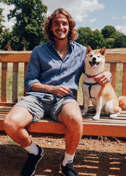 Stefanos Tsitsipas as seen in an Instagram Post in August 2020