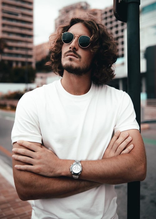 Stefanos Tsitsipas as seen in an Instagram Post in July 2020