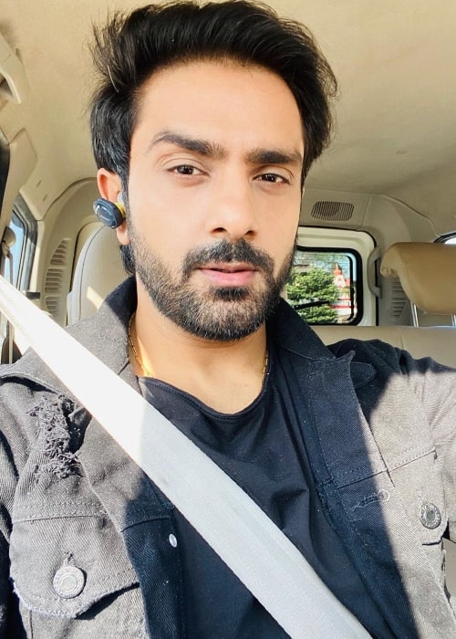 Sunny Sachdeva as seen while taking a car selfie in Mumbai, Maharashtra in March 2020