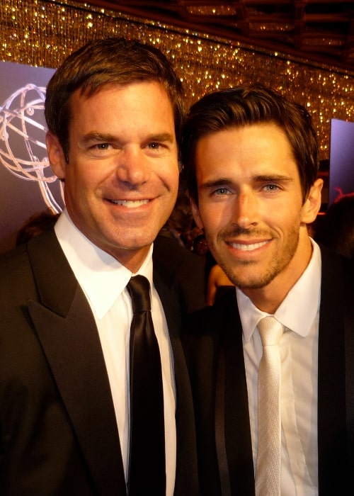 Tuc Watkins (Left) as seen while posing for a picture alongside Brandon Beemer at the 2010 Daytime Emmy Awards