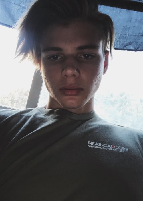 Tyler Phillips as seen in a selfie that was taken in May 2019