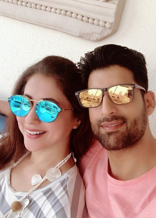 Urmila Matondkar and Mohsin Akhtar Mir, as seen in May 2020