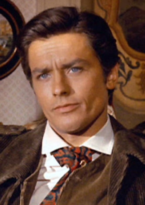 Alain Delon as seen in a scene from 'The Leopard' (1963)