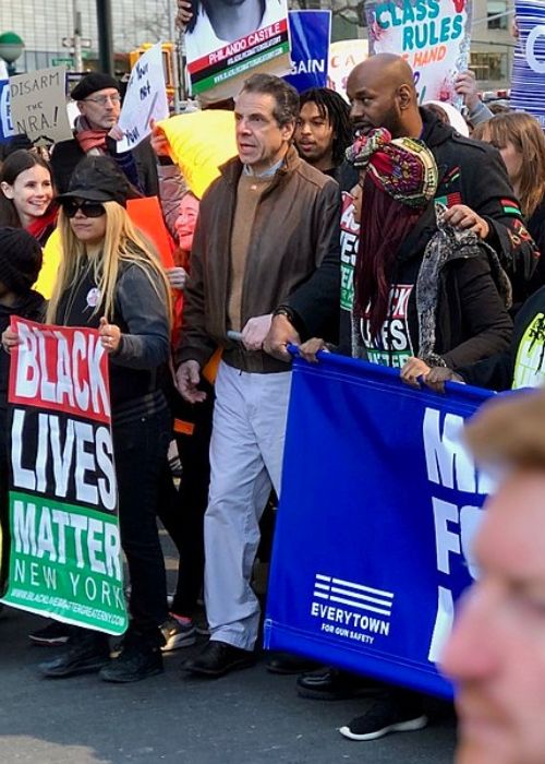 Andrew Cuomo as seen at the March For Our Lives rally in 2018