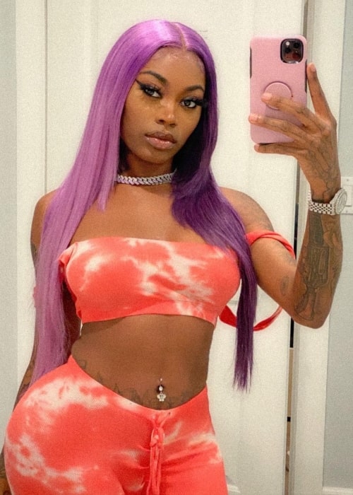 Asian Doll as seen while taking a mirror selfie in September 2020