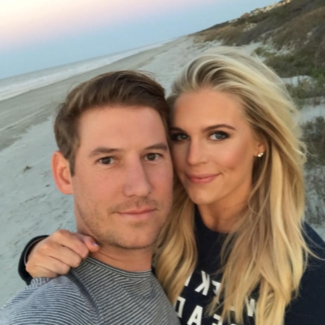 Austen Kroll clicking a selfie alongside Madison LeCroy during a staycation in Kiawah Island, South Carolina in March 2019