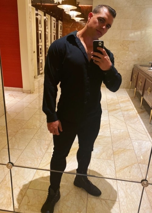 Brad Castleberry as seen in a selfie that was taken in Los Angeles, California in October 2020